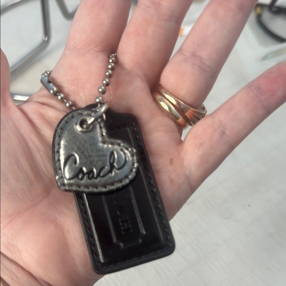Coach Black and Silver Keychain - Picture 3 of 5
